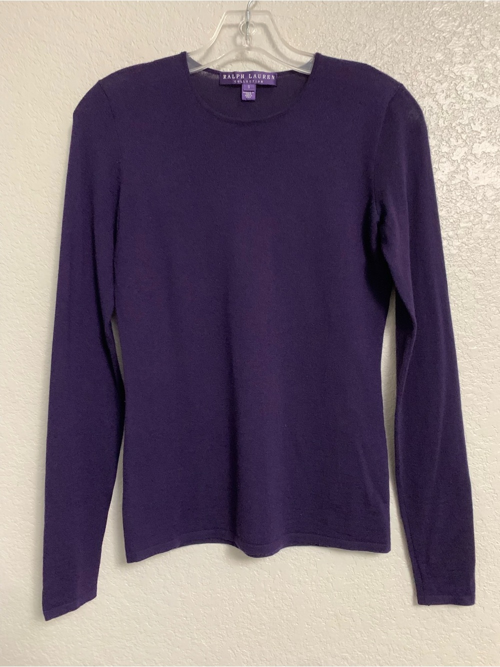 Ralph Lauren Purple Label 100% Cashmere Sweater Womens S Lightweight Preppy